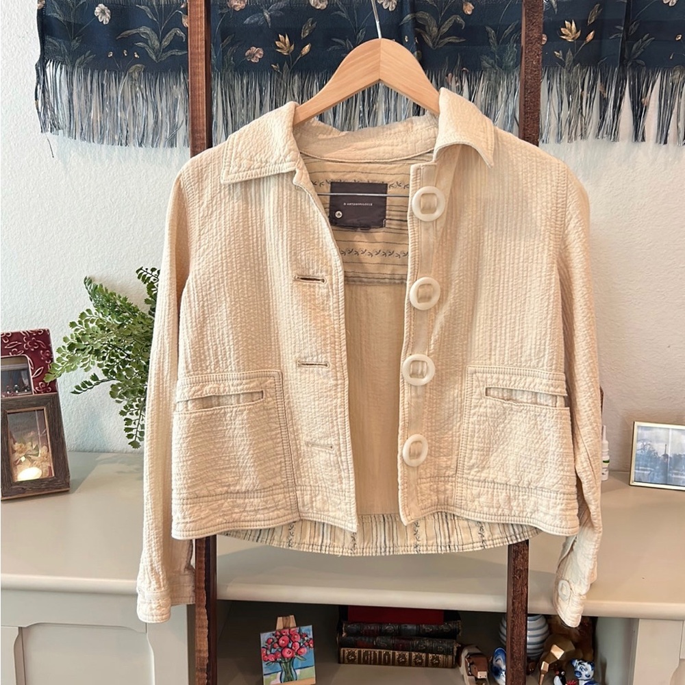 Anthropologie cropped jacket